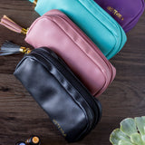 Chic Vegan Leather Essential Oil Clutch Bags