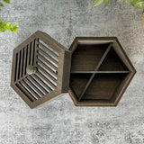 Modern Hex-Shaped Essential Oil Storage Box for 15ml Bottles