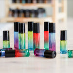 Ombré Glass Roller Bottles - 6pk - Oil Life