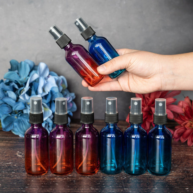 2oz. Glass Travel Spray Bottles - 4 Pack