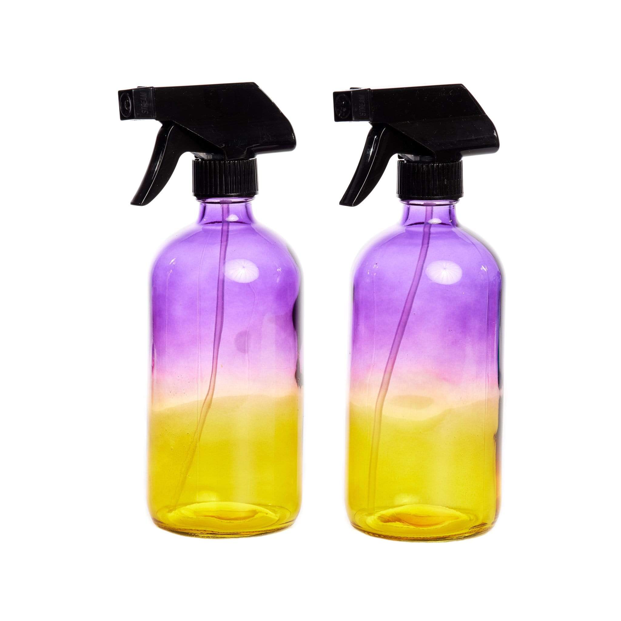 Ombre Glass Trigger Sprayer Bottle - 8oz & 16oz - 2Pk - Oil Life