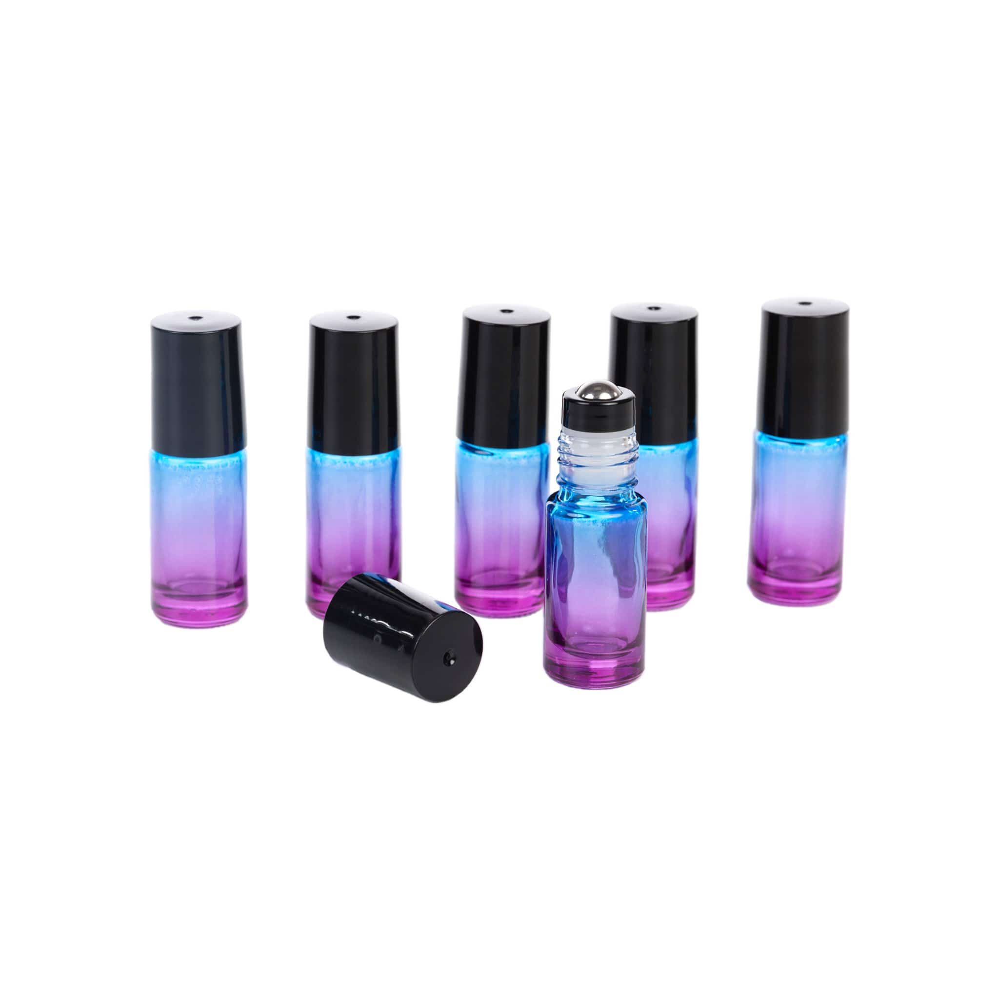 Ombré Glass Roller Bottles - 6pk - Oil Life