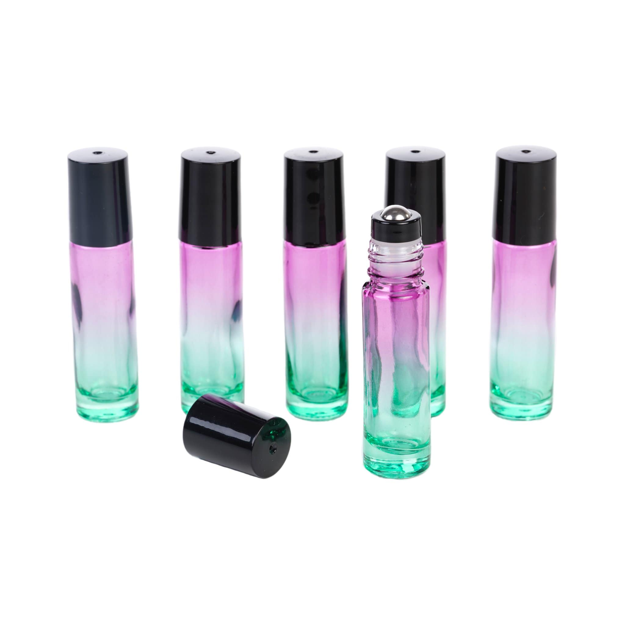 Ombré Glass Roller Bottles - 6pk - Oil Life