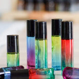 Ombré Glass Roller Bottles - 6pk - Oil Life