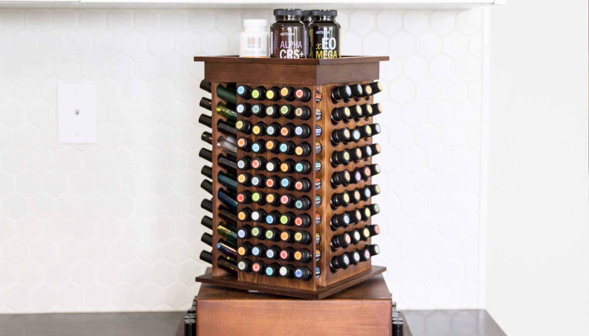 Introducing the Rotating Essential Oil Rack 2.0