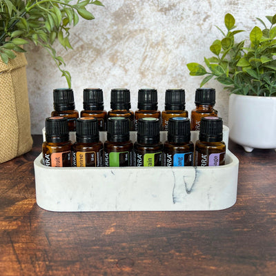 2 Tier Resin Marble Essential Oil Display