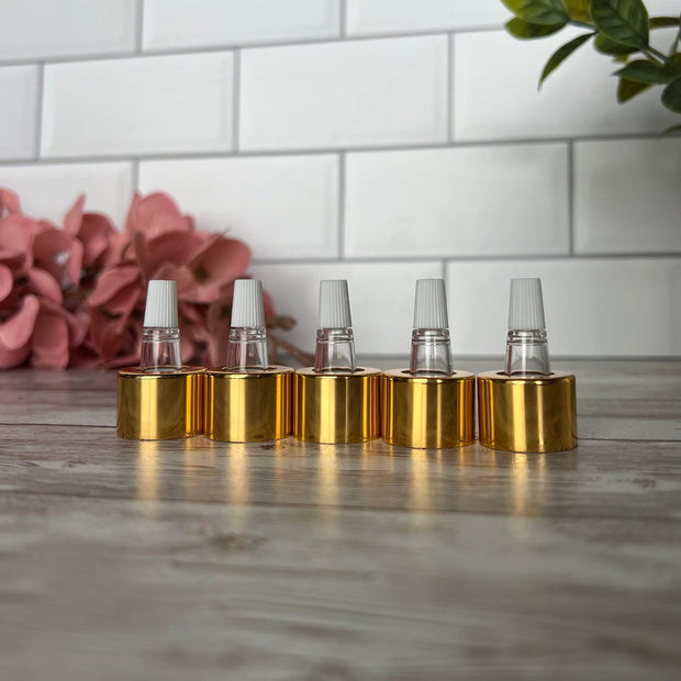 doTERRA Compatible Soft Squeeze Dropper Top - Fits 5ml & 15ml Essential Oil Bottles - Oil-Safe Dispensing Cap