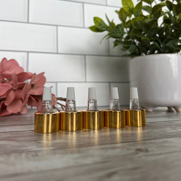 doTERRA Compatible Soft Squeeze Dropper Top - Fits 5ml & 15ml Essential Oil Bottles - Oil-Safe Dispensing Cap