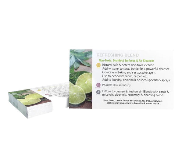 Individual Essential Oil Cards - 25 Cards in Each