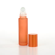 10ml Frosted Bottles with Metallic Lids - 5pk