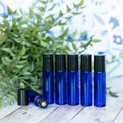 10 ml Glass Bottles with STEEL Roller Tops