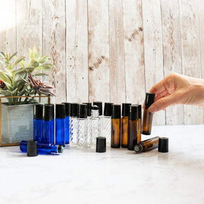 10ml Glass Bottles with GLASS Rollerball