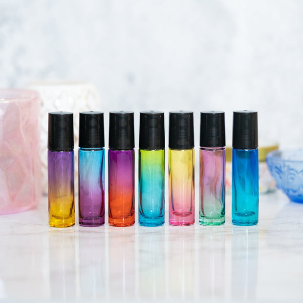 Variety Ombre Glass Roller Bottles for Essential Oils