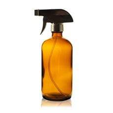 16 oz Trigger Sprayer Bottle [Glass Sprayer Bottle] - Amber