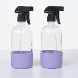 16oz Glass Trigger Sprayer with Silicone Sleeves - 2pk