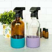 16oz Glass Trigger Sprayer with Silicone Sleeves - 2pk