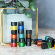 1/4 Dram Frosted Sample Vials w/ Orifice Reducer - 12pk