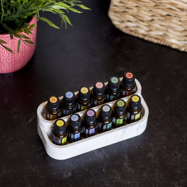 2 Tier Resin Marble Essential Oil Display