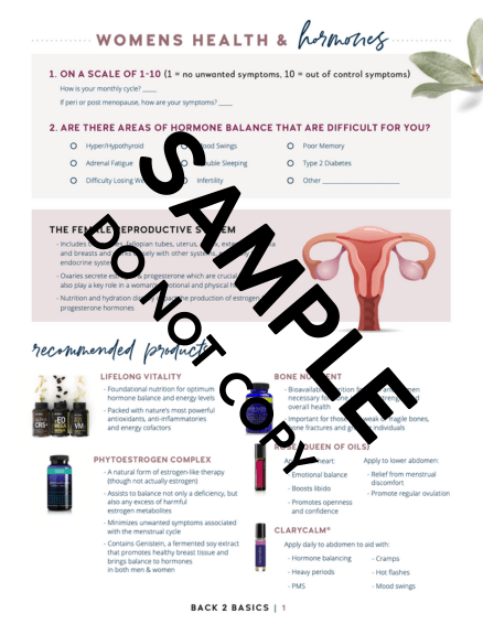 Women's Health & Hormones Tear Pad