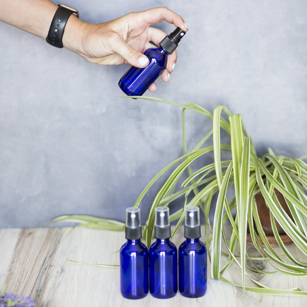 2 oz Glass Bottle with Pump Spray - 4pk