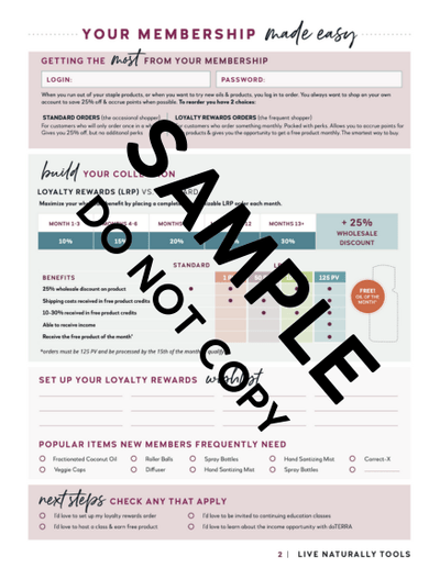 Membership Made Easy Tear Pad