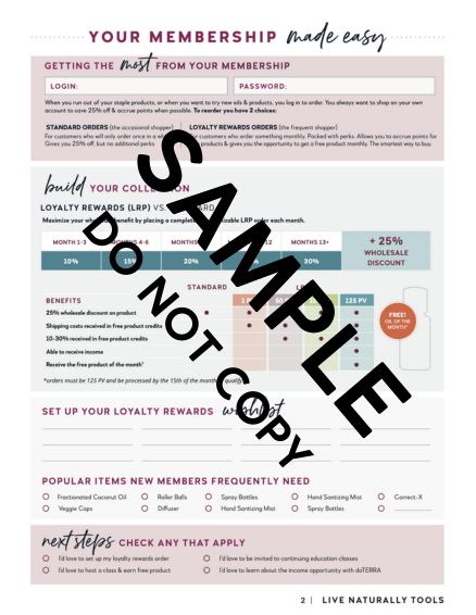 Membership Made Easy Tear Pad