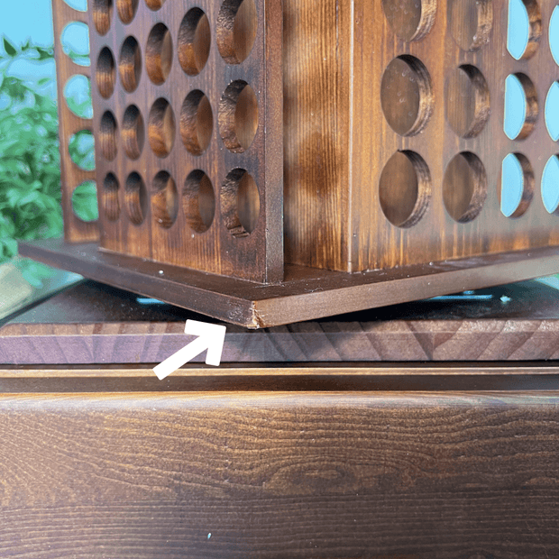 *Perfectly Imperfect* Rotating Essential Oil Rack 2.0 with Drawer - Final Sale