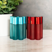 10ml Frosted Bottles with Metallic Lids - 5pk