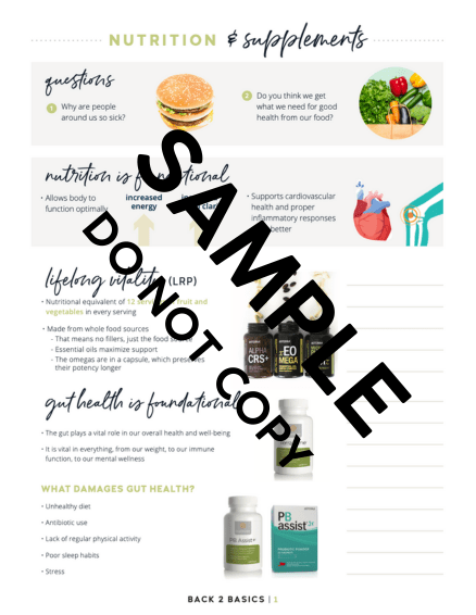 Nutrition & Supplements Tear Pad