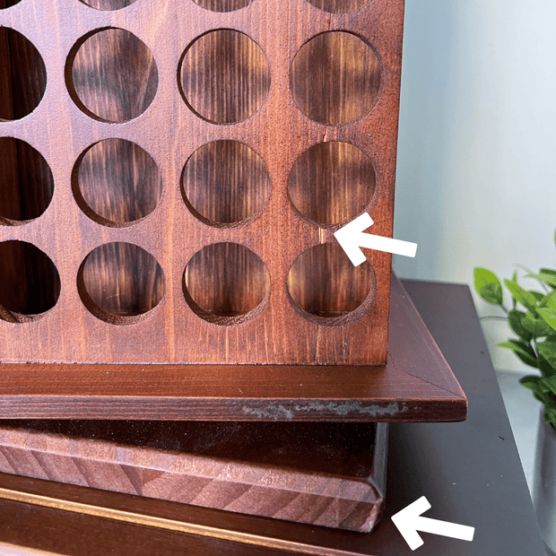 *Perfectly Imperfect* Rotating Essential Oil Rack 2.0 with Drawer - Final Sale