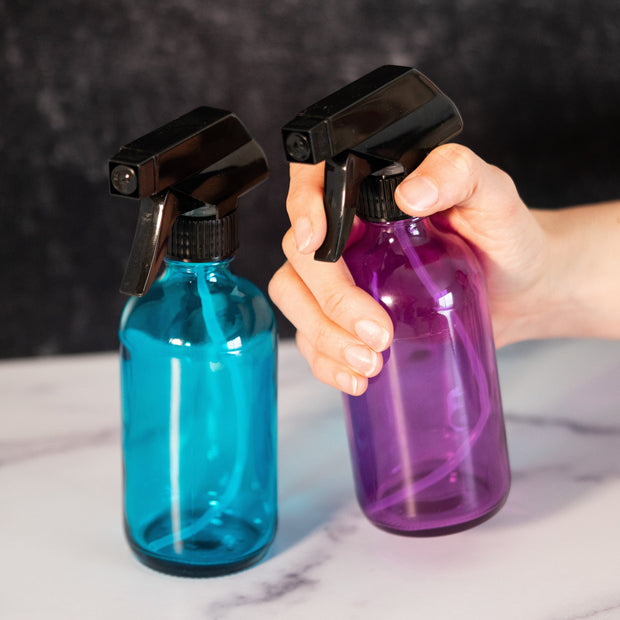 8 oz Trigger Sprayer Bottle [Glass Sprayer Bottle] - available in five colors