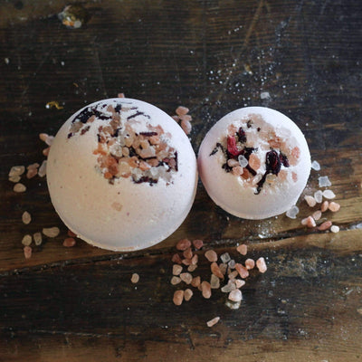 A Hot Pink Mess Bath Bomb by Soaplicity