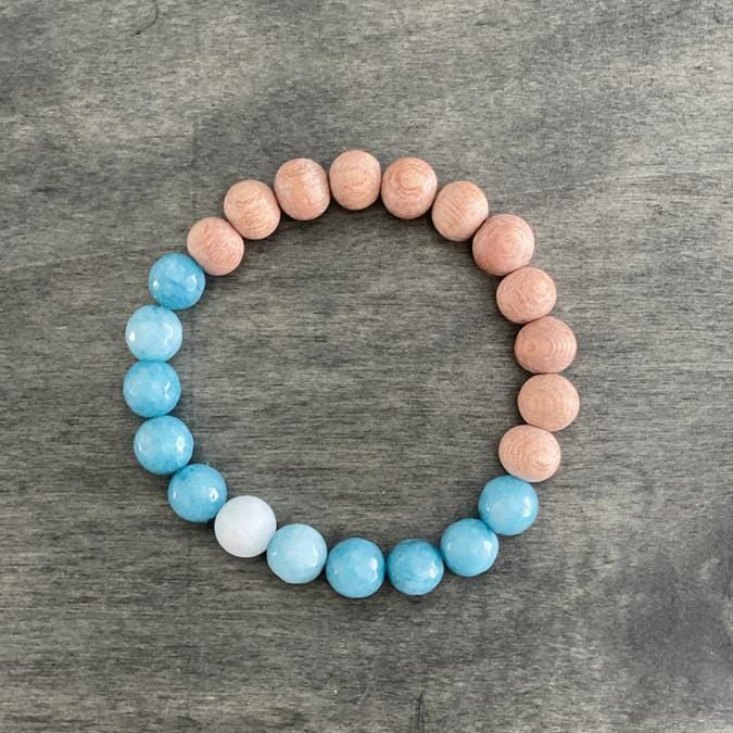 Jade Gemstone Diffuser Bracelet