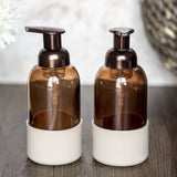 Glass Foaming Soap Bottles - 2pk