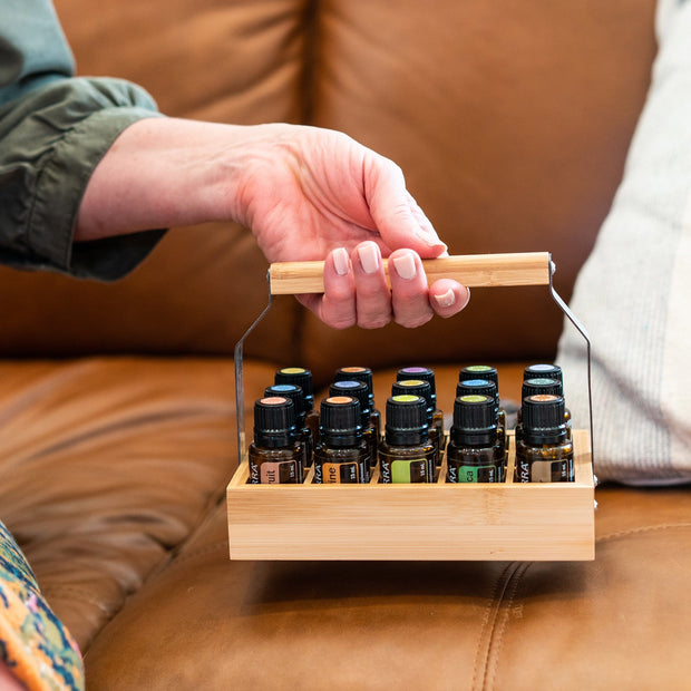 Bamboo Essential Oil Caddy