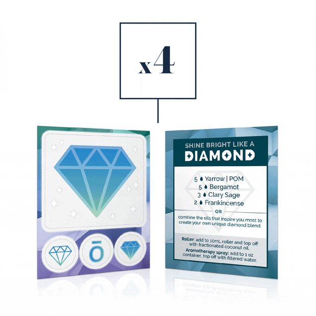 Diamond Labels w/Recipe 4pk - Oil Life