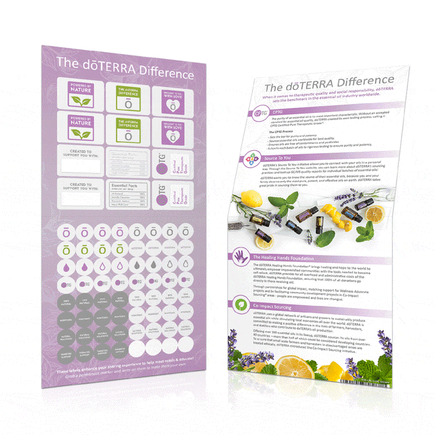 "The dōTERRA Difference" Labels - Oil Life