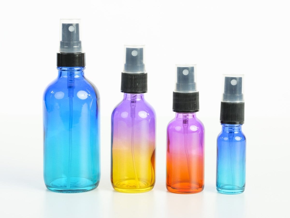 Glass spray bottle for essential oils shop