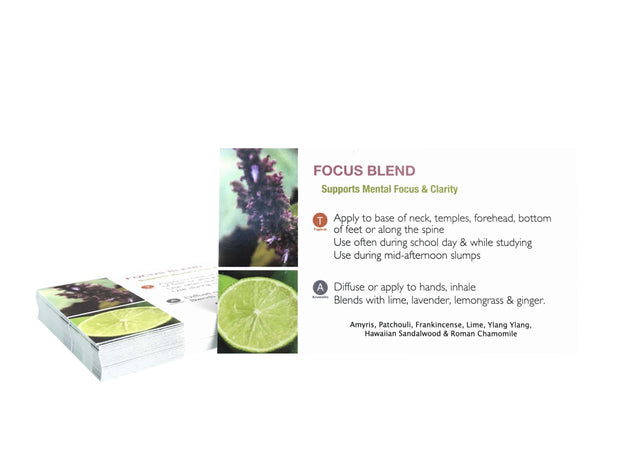 Individual Essential Oil Cards - 25 Cards in Each