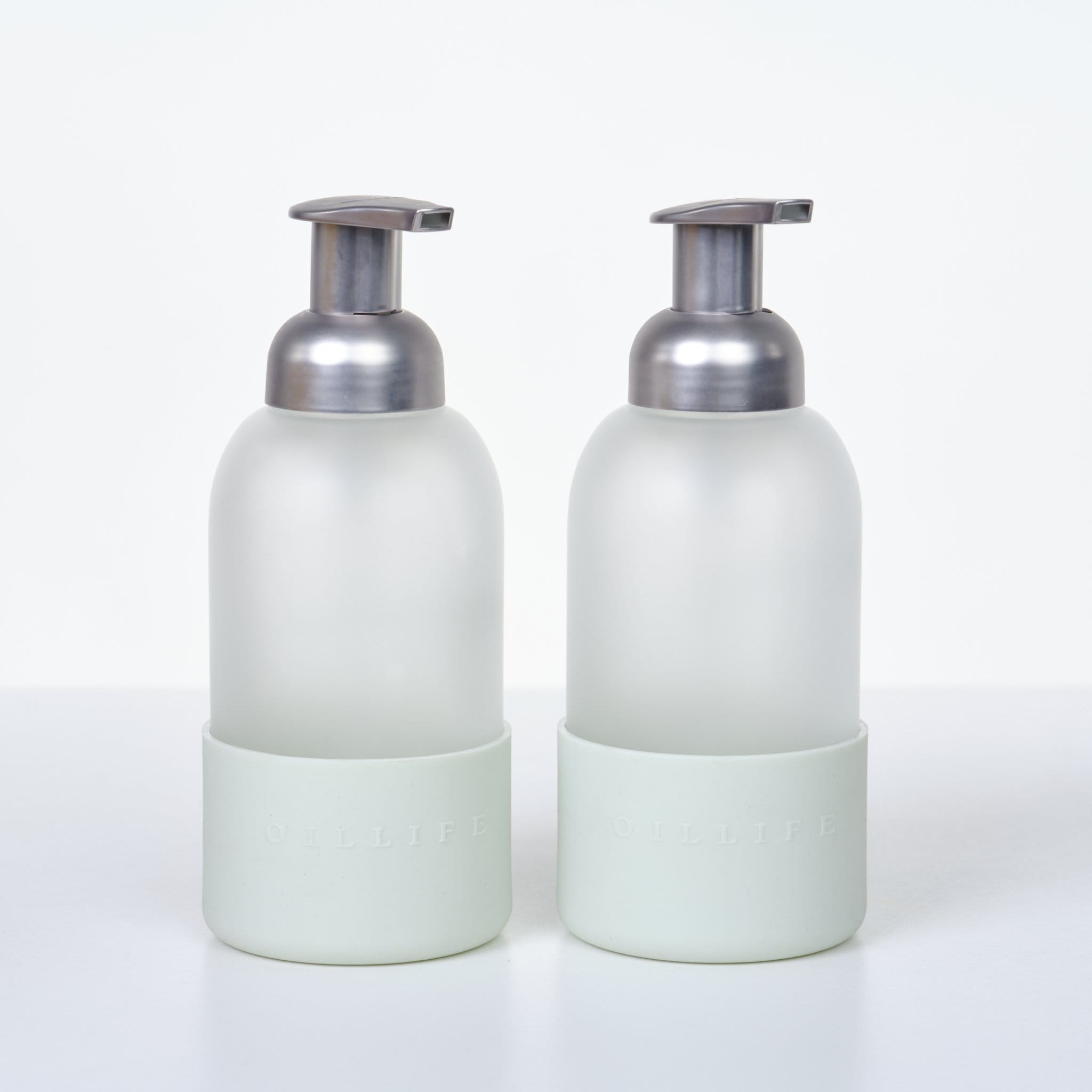 Glass Foaming Soap Bottles - 2pk