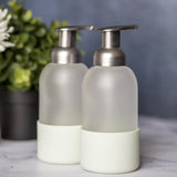 Glass Foaming Soap Bottles - 2pk