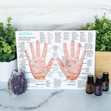 Hand & Foot Reflexology Chart - Large 8.5"x11" Size