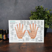 Hand & Foot Reflexology Chart - Small 8.5"x5.5" Size