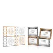 Holiday Art Deco Luxe Labels with Recipes - Oil Life
