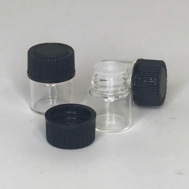 1/4 Dram Glass Sample Vials - Oil Life