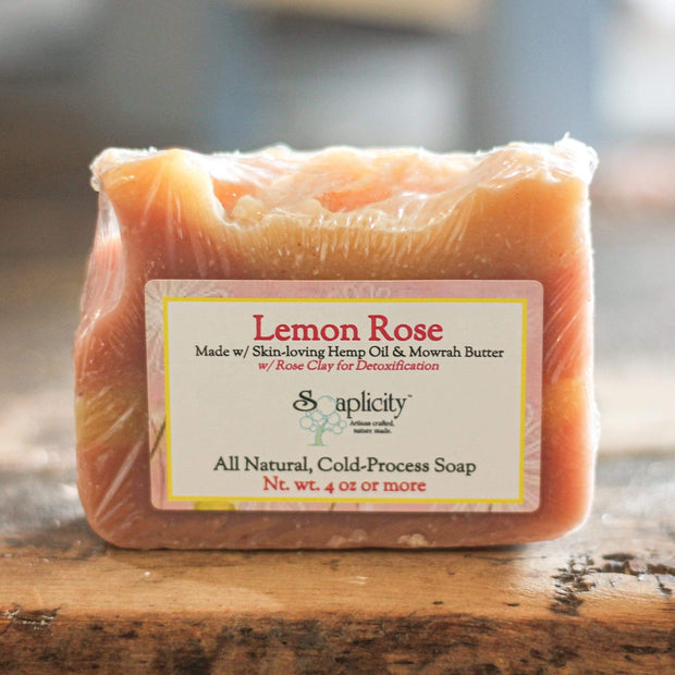 Lemon Rose Soap Bar by Soaplicity