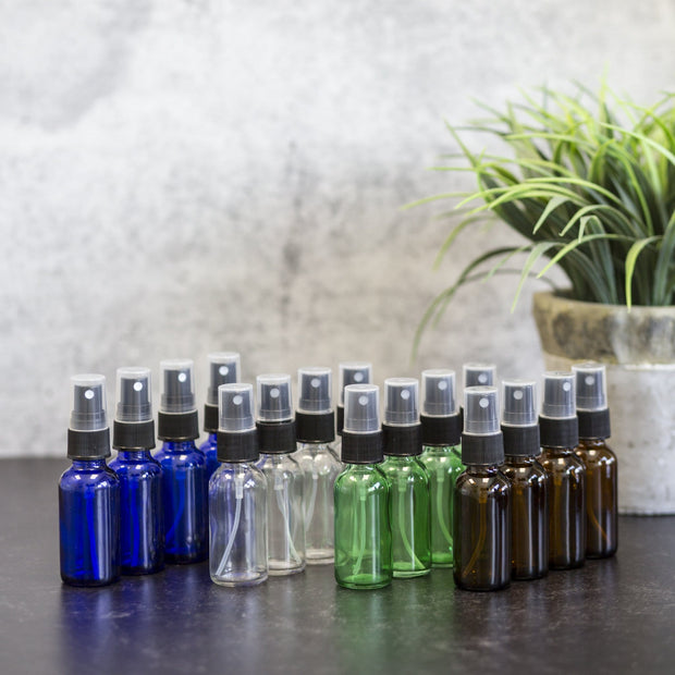 1 oz Glass Bottle with Pump Spray 4-pack