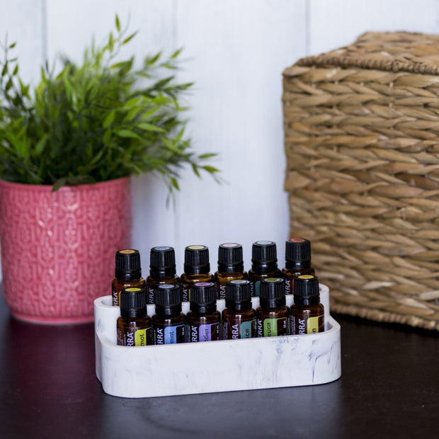2 Tier Resin Marble Essential Oil Display