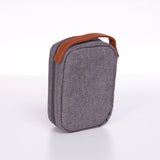On-the-Go Essential Oil Sampling Bag - Heather gray side view
