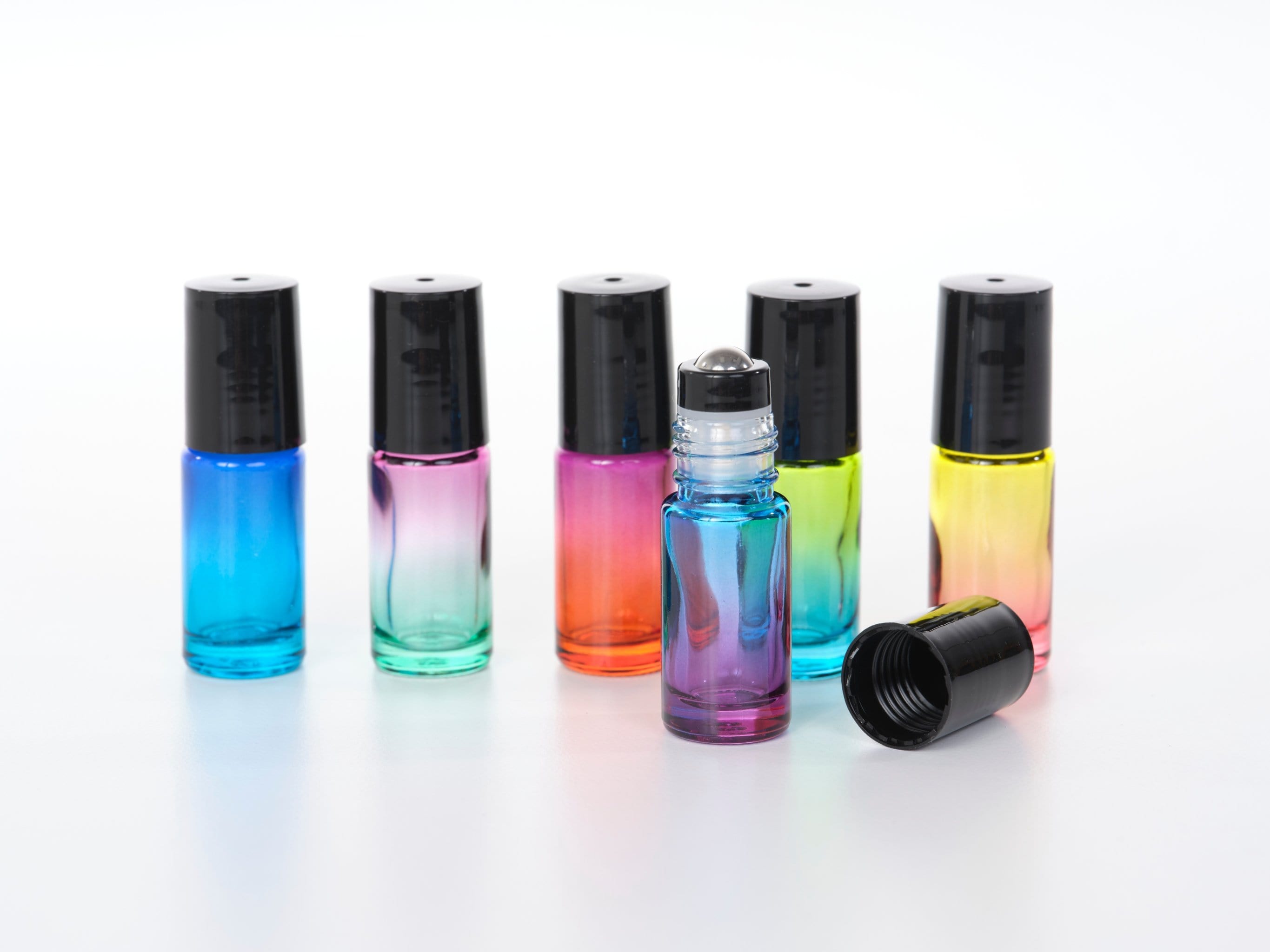 Variety Ombre Glass Roller Bottles for Essential Oils - Oil Life